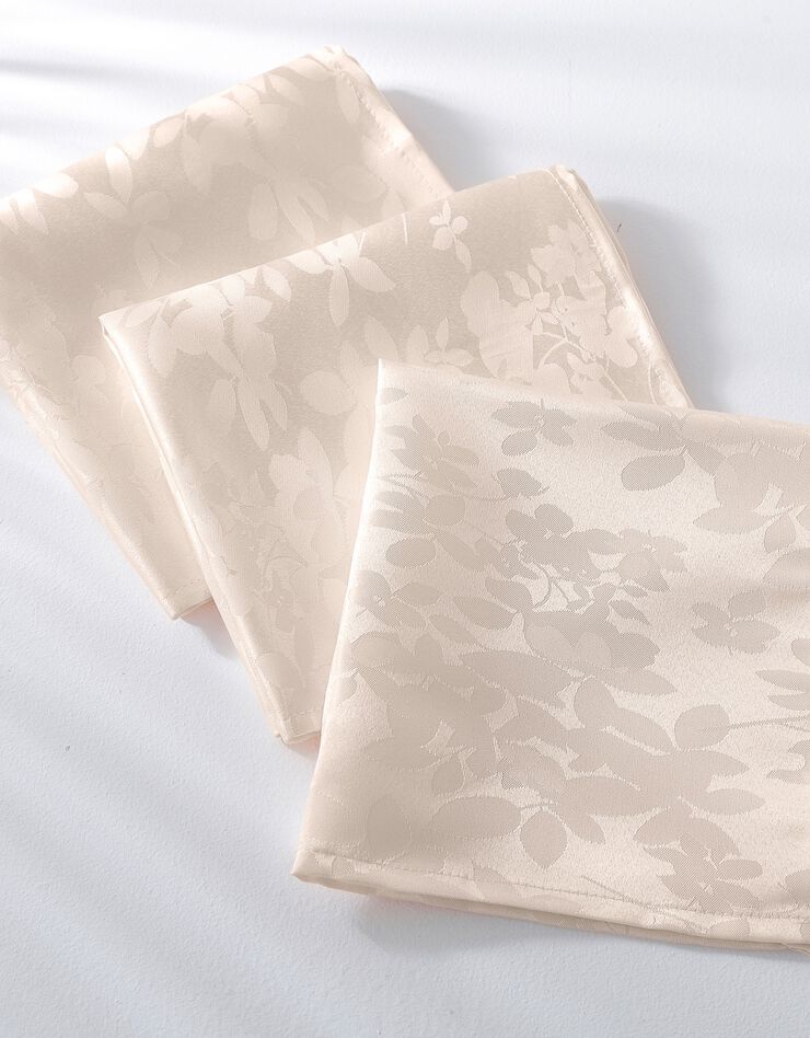 Nappe damassée feuillages Colombine® (ivoire)