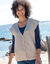 Gilet sans manches boutonné (beige chiné)