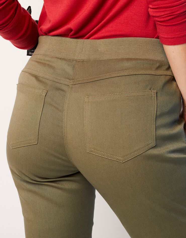 Pantalon coupe "boyfriend" ultra confort (kaki) Pantalon coupe "boyfriend" ultra confort (kaki)