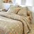 Linge de lit Mahe en coton imprimé ethnique  (beige)