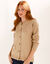 Gilet col rond, manches longues (beige)