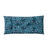 Long coussin de sol imprimé feuillage (bleu grisé)