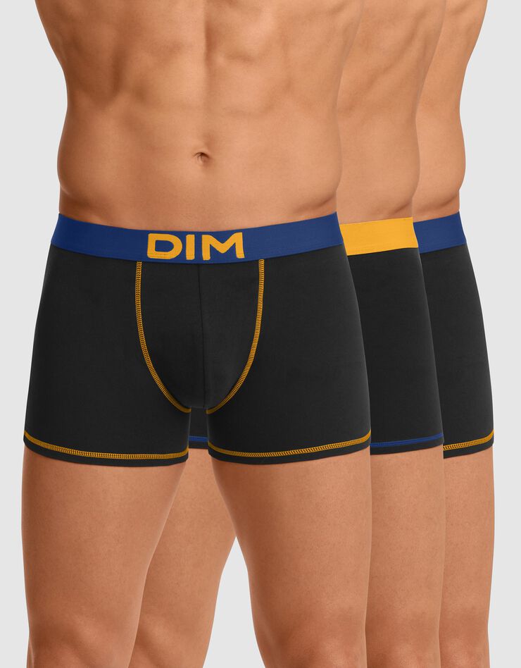 Boxer Mix & Colors - lot de 3 (noir / ocre) Boxer Mix & Colors - lot de 3 (noir / ocre)