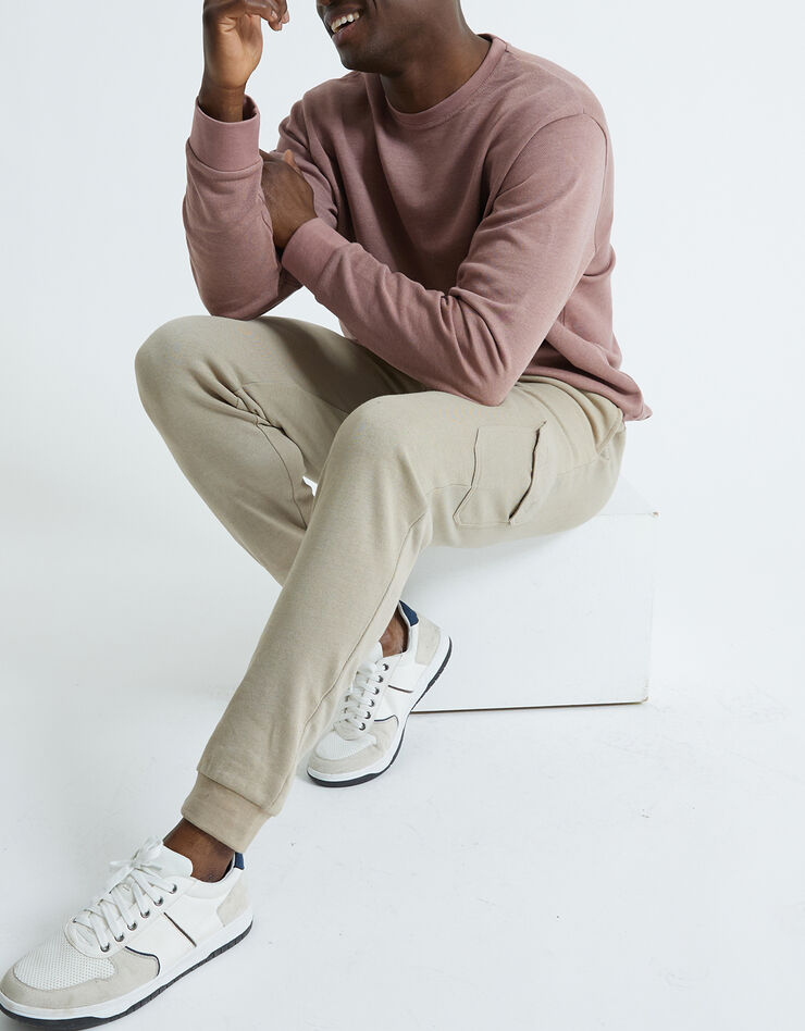 Sweat molleton col rond (taupe rosé) Sweat molleton col rond (taupe rosé)