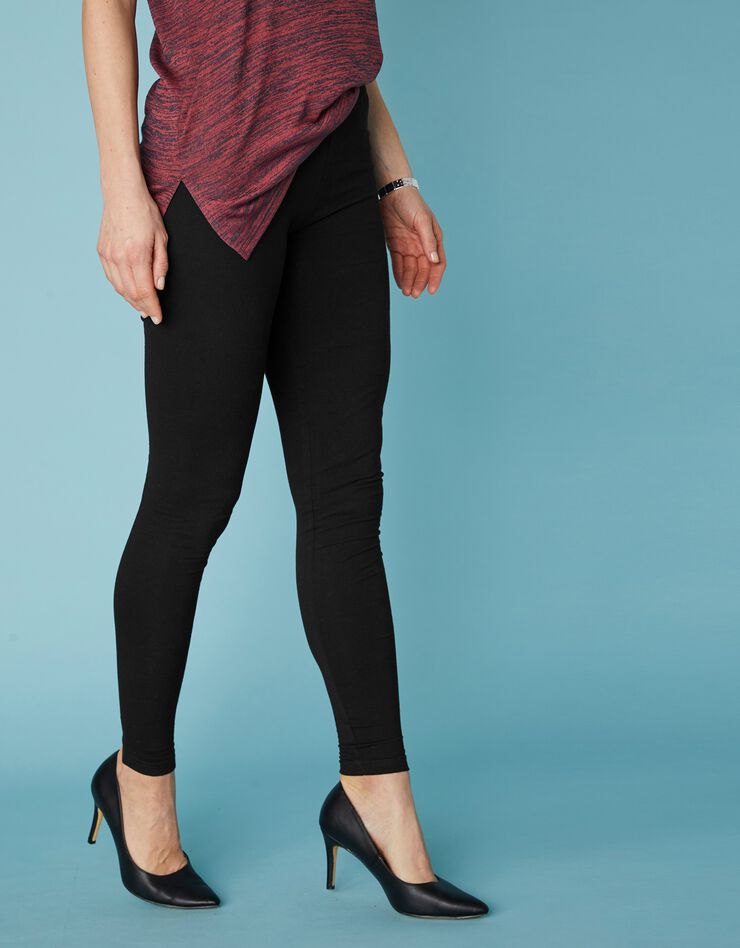 Legging taille élastiquée - lot de 2 (caramel / noir) Legging taille élastiquée - lot de 2 (caramel / noir)