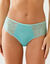 Culotte microfibre et dentelle stretch forme tanga taille haute - lot de 2 (bleu + nude)
