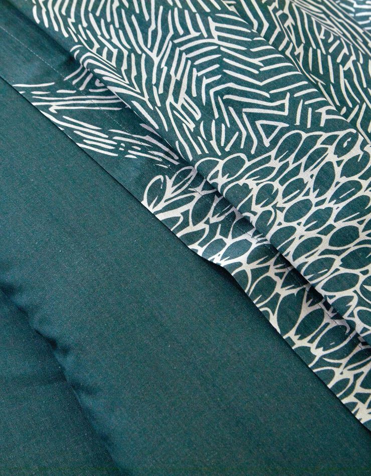Linge de lit Gaelle en coton imprimé  (ardoise)