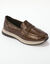 Mocassins compens&eacute; grande largeur (chocolat)