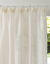 Panneau lin polyester base Cornely finition galon fronceur (écru)