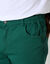 Bermuda 5 poches stretch ceinture élastiquée côtés (vert sapin)