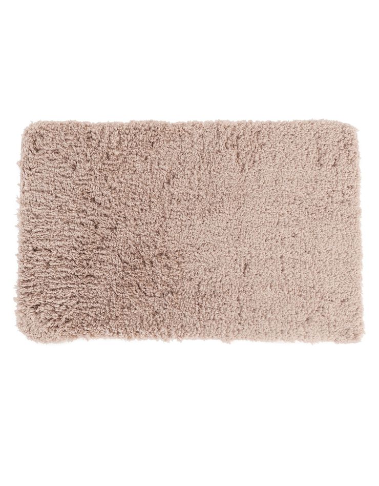 Tapis de bain uni moelleux microfibre (beige) Tapis de bain uni moelleux microfibre (beige)