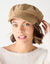 Casquette velours réglable (beige)