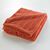 Plaid polaire reliéfé toucher peluche  (terracotta)