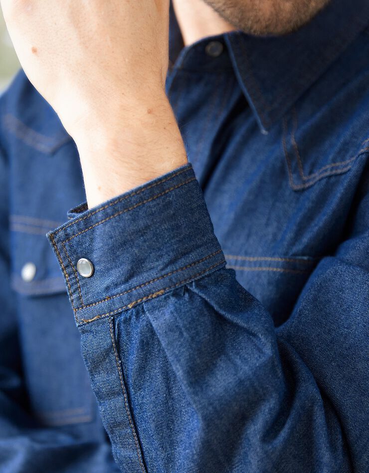 Chemise jean "western" (stone)