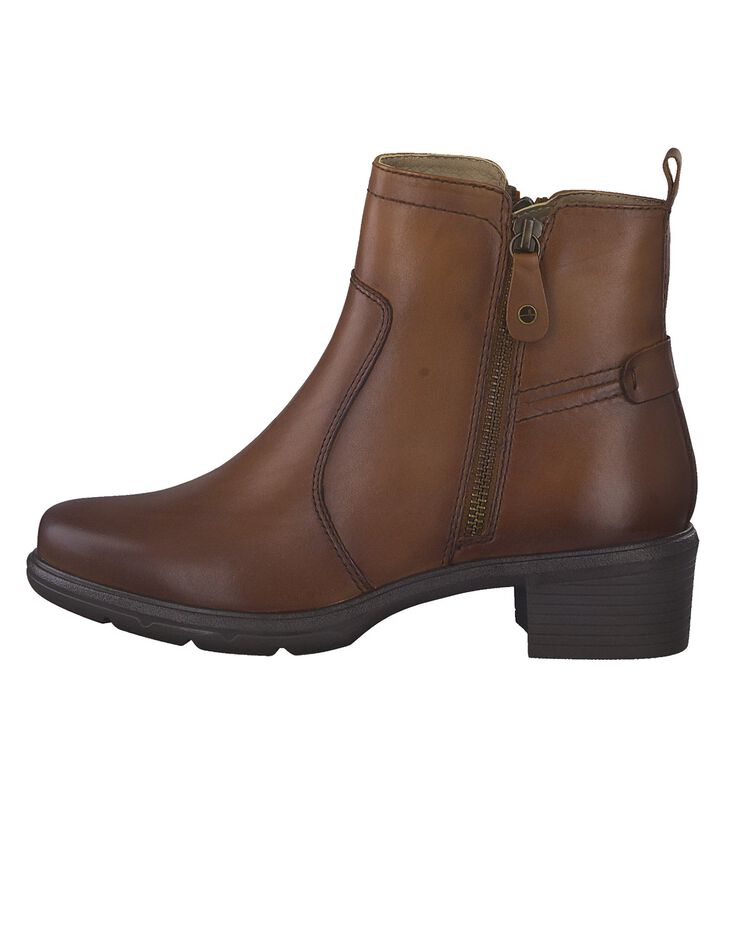 Boots cuir - largeur confort (marron) Boots cuir - largeur confort (marron)