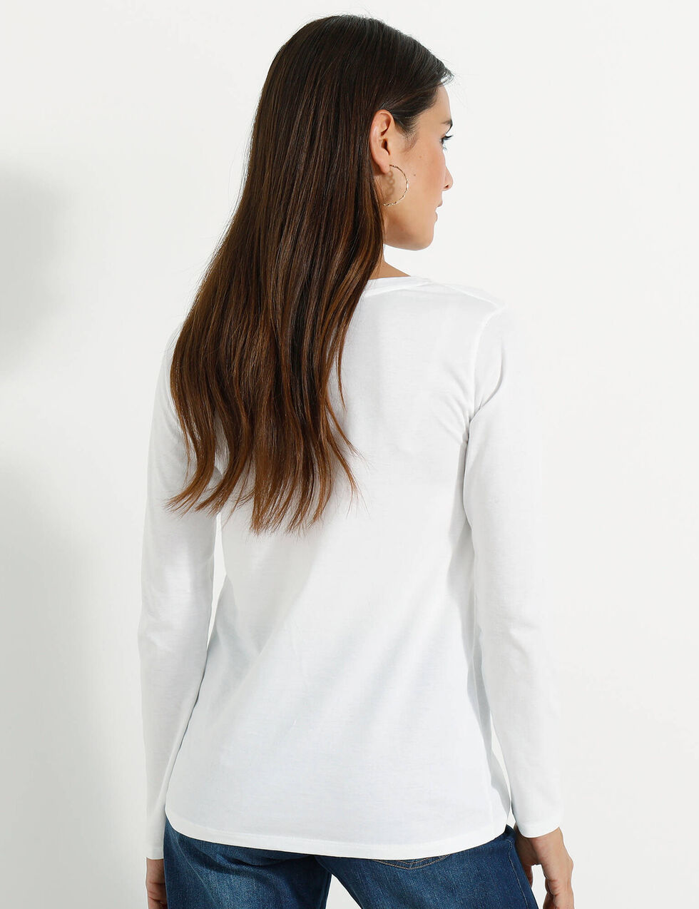 Tee-Shirt ample col rond en coton bio Happy emb Bleu Paul smith - Homme | Place des Tendances