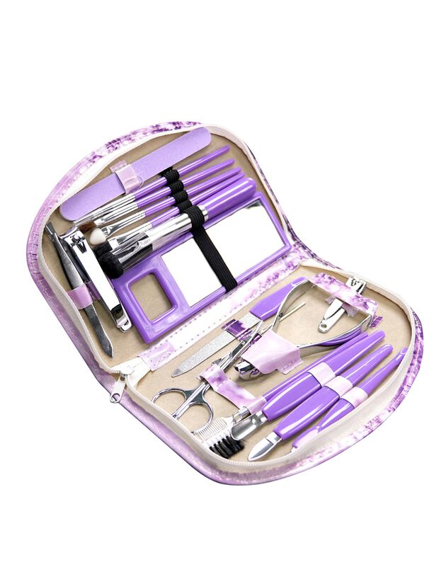 Trousse de beauté manucure et pédicure (lavande)