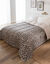 Couette microfibre imprimé léopard 400 g/m² (beige / noir)