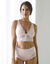 Soutien-gorge dentelle ouverture devant- sans armatures (poudre)