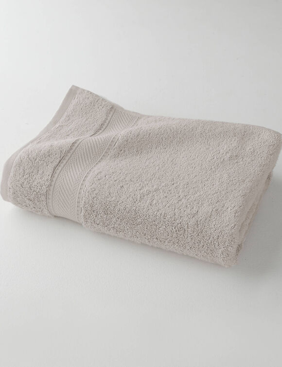 Collection serviettes de bain unies 540g/m2 confort luxe  (sable)