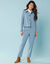 Pantalon cigarette uni, Spécial Petites (bleu ardoise)