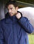 Parka imperméable doublée polaire à capuche (marine)