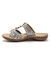Sandales cuir ouverture totale - imprimées (multicolore)