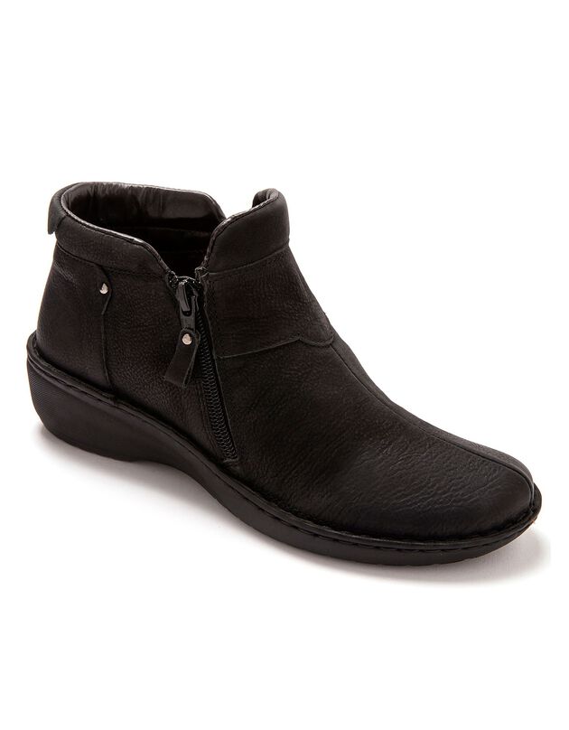 Boots ultra légères en cuir (noir)
