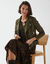 Blouson zipp&eacute; col tailleur pressionn&eacute;, su&eacute;dine (bronze)