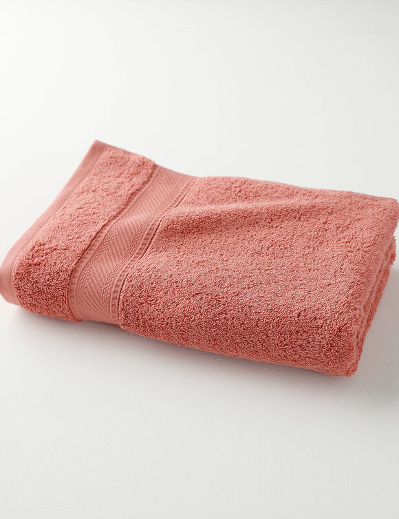 Collection serviettes de bain unies 540g/m2 confort luxe  (brique)