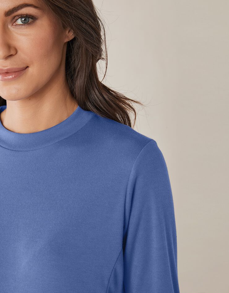 Tee-shirt thermique col montant - manches longues (bleu jean) Tee-shirt thermique col montant - manches longues (bleu jean)