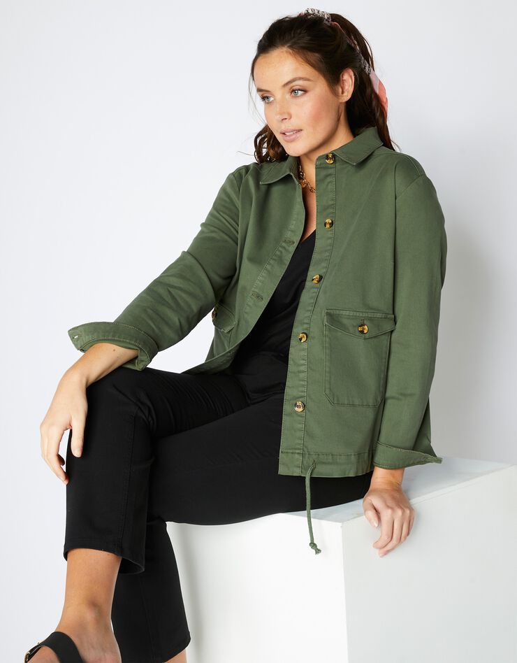Veste boutonnée (kaki) Veste boutonnée (kaki)