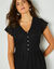 Robe longue dentelle macramé (noir)