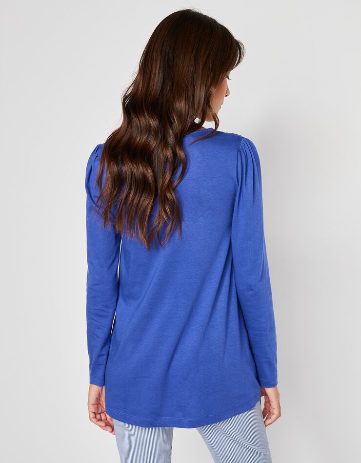 Tee-shirt macramé manches longues (iris) Tee-shirt macramé manches longues (iris)
