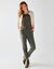 Pantalon 7/8&egrave;me fusel&eacute; uni (kaki)