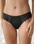 Culotte forme midi microfibre et dentelle stretch - lot de 2 (noir + ivoire)