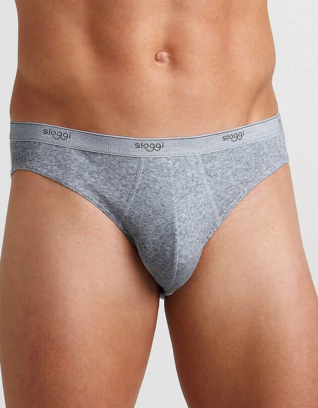 Slip fermé forme mini (gris chiné)