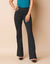 Legging bootcut uni, taille élastiquée (noir)
