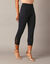 Legging 3/4 macramé, taille élastiquée (noir)