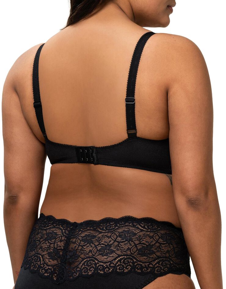 Soutien-gorge emboîtant dentelle "Amourette"- avec armatures (noir) Soutien-gorge emboîtant dentelle "Amourette"- avec armatures (noir)