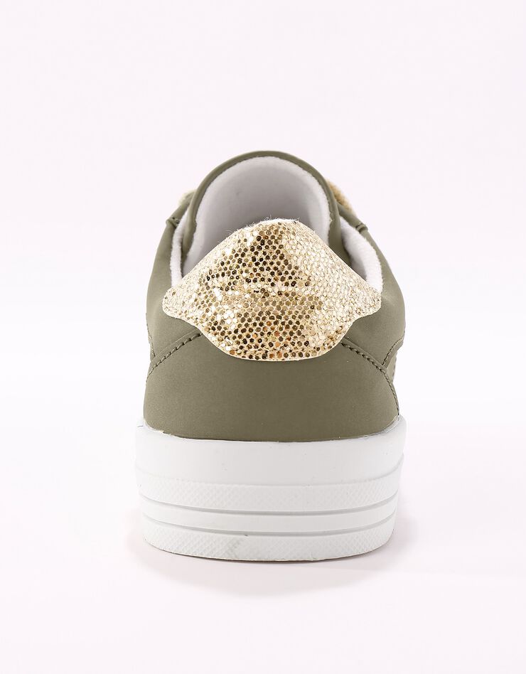 Tennis scratchées à paillettes - kaki/doré (kaki)