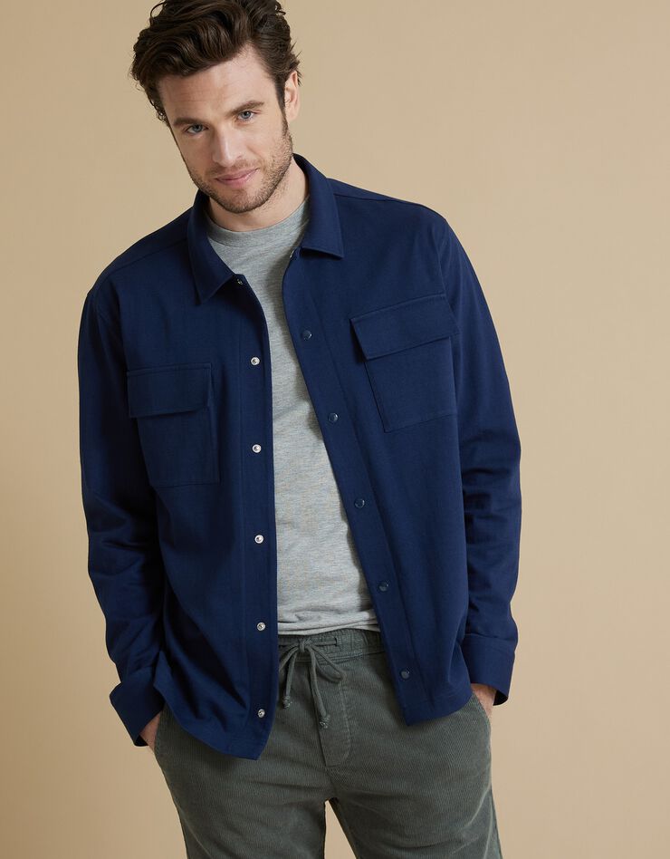 Chemise en jersey lourd (marine) Chemise en jersey lourd (marine)