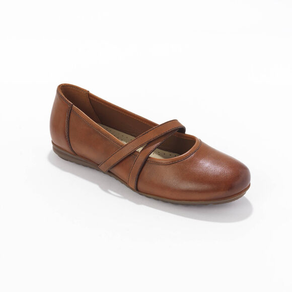   Ballerine cuir style babies (caramel)