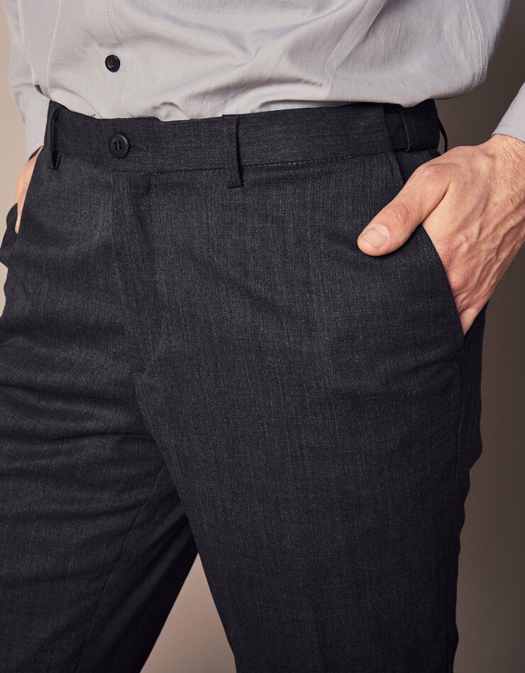 Pantalon ceinture ajustable invisible - polylaine (gris anthracite) Pantalon ceinture ajustable invisible - polylaine (gris anthracite)