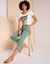 T-shirt boite imprimé "arty", maille jersey (vert)