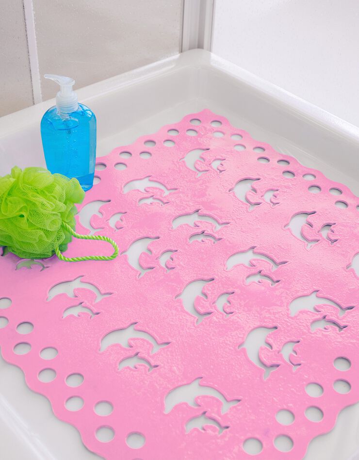 Tapis douche baignoire dauphin (rose) Tapis douche baignoire dauphin (rose)