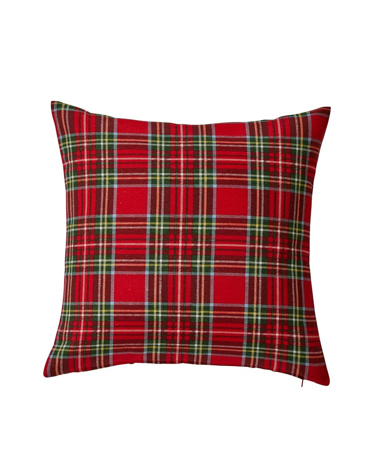Lot de 2 housses de coussin imprimé écossais (rouge / vert) Lot de 2 housses de coussin imprimé écossais (rouge / vert)