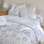 Linge de lit Lilly coton (blanc / beige)
