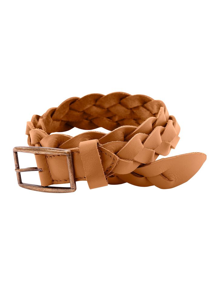 Ceinture large tressée cuir (caramel) Ceinture large tressée cuir (caramel)
