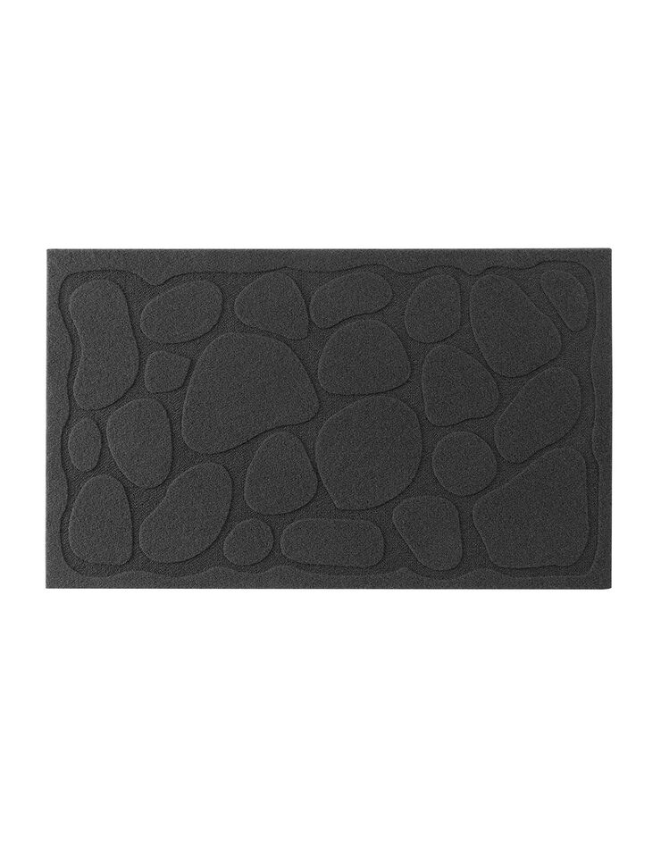 Tapis anti-poussière motif galets reliefés (noir) Tapis anti-poussière motif galets reliefés (noir)